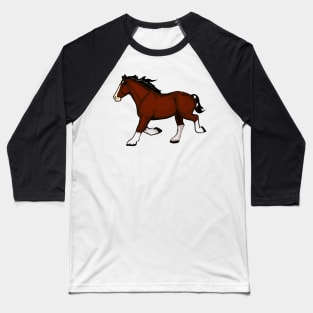 Trotting Horse Baseball T-Shirt